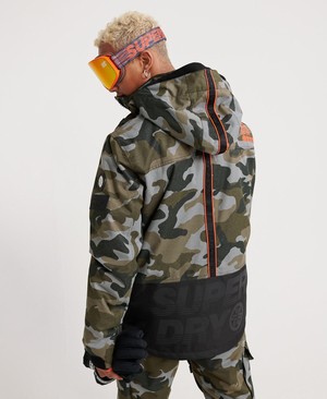 Superdry Ultimate Snow Rescue Férfi Kabát Camo | KDMQO1687